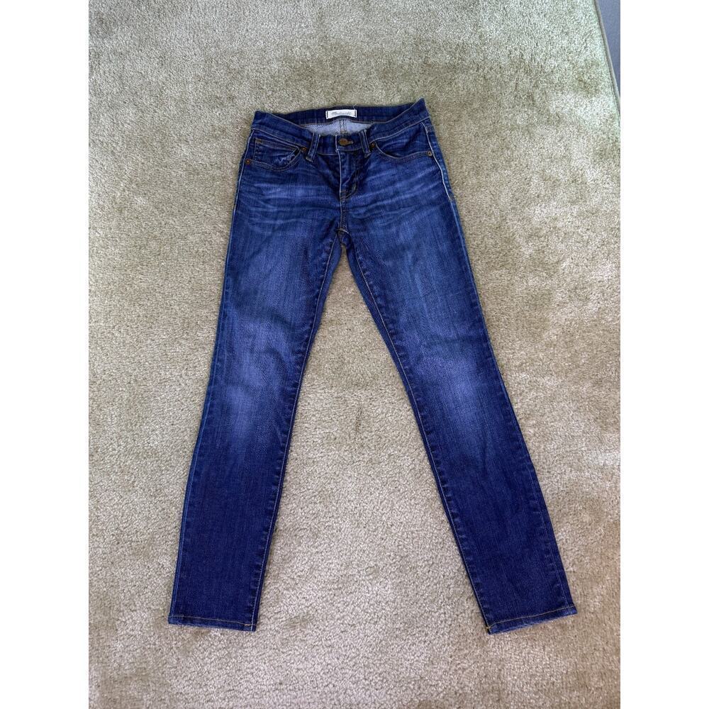 Madewell 8” Skinny Women's Jeans size 24 Low Rise Stretch Blue Denim D728